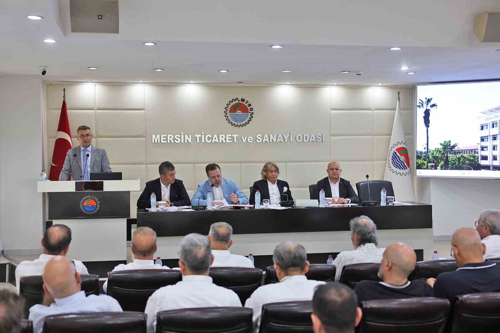 MERSİN TİCARET VE SANAYİ ODASI AĞUSTOS MECLİS TOPLANTISI GERÇEKLEŞTİRİLDİ