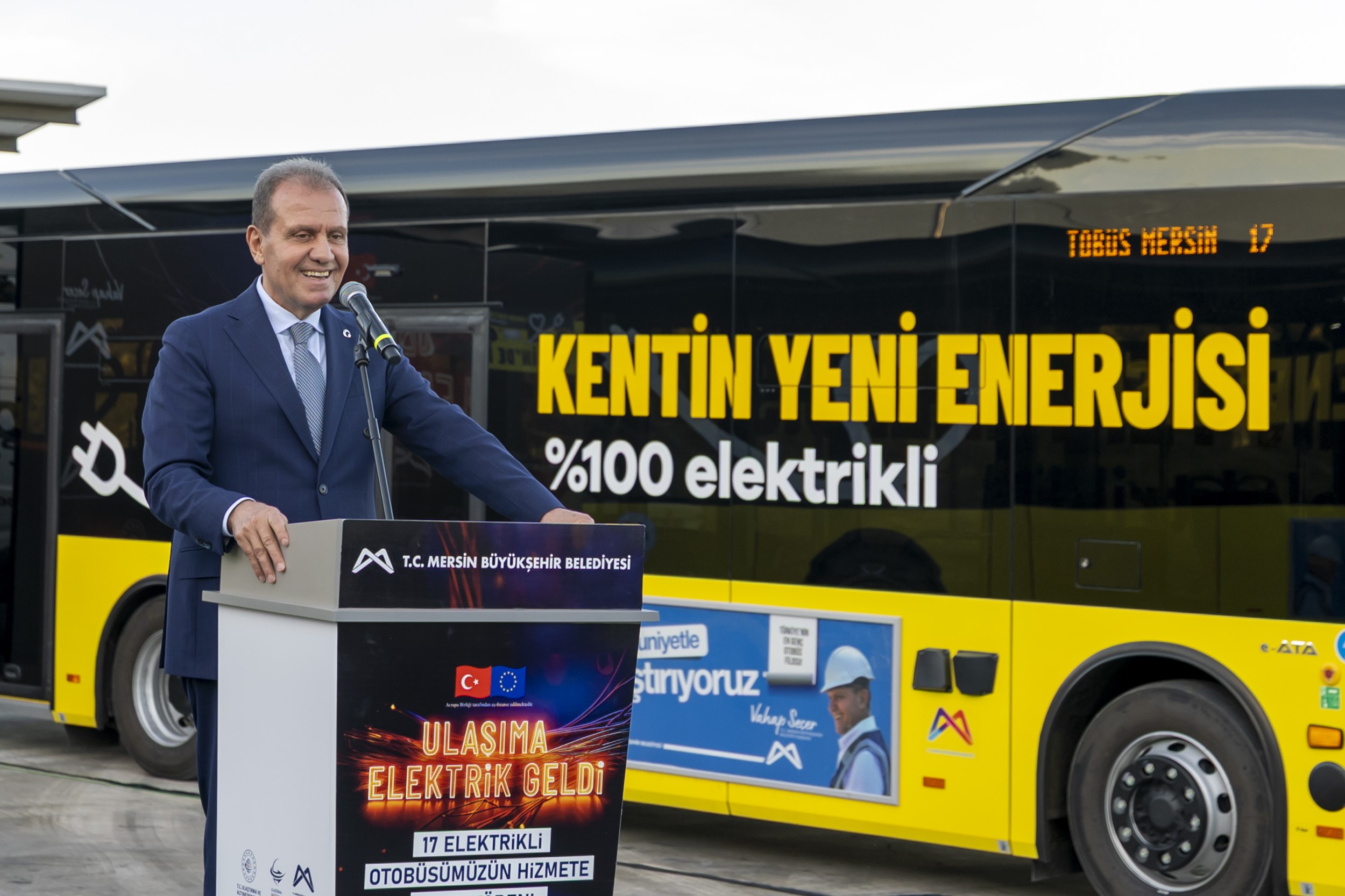 BAŞKAN SEÇER: “ELEKTRİKLİ OTOBÜSLER BİZİM VİZYONUMUZA UYGUN”