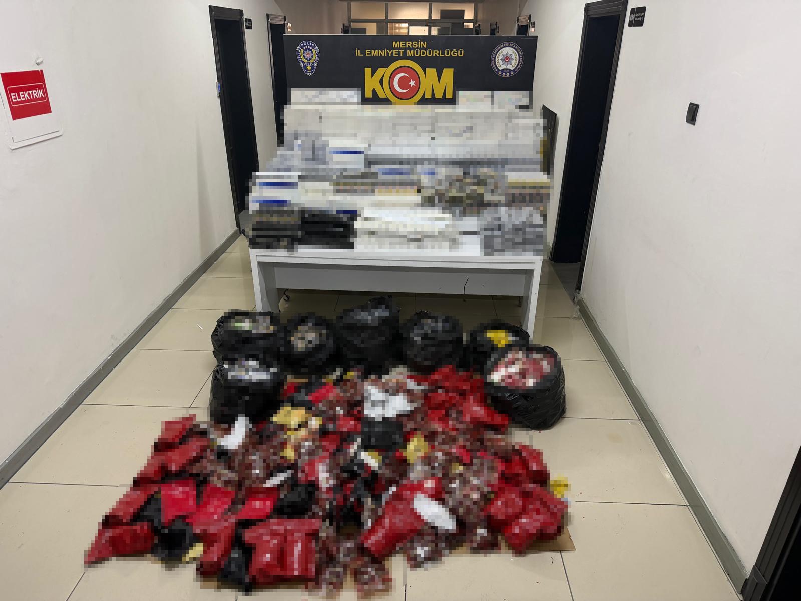 MERSİN’DE SİGARA KAÇAKÇILARINA OPERASYON: 4 TUTUKLAMA