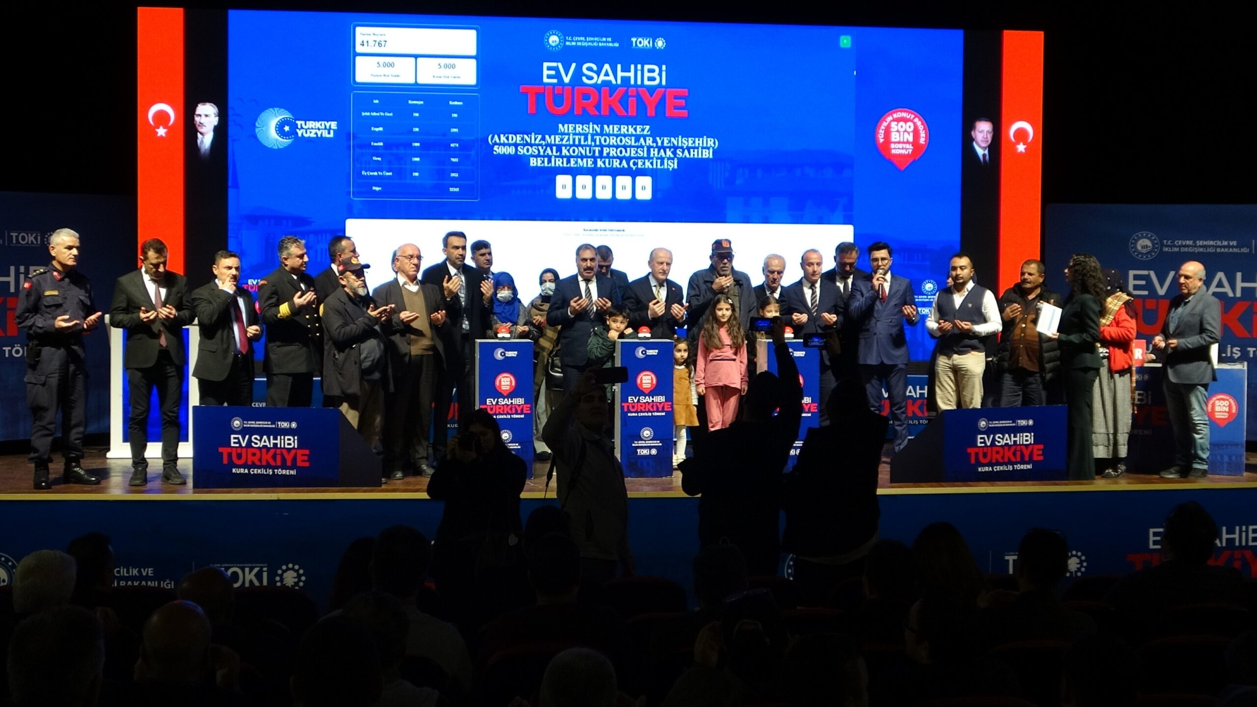 500 BİN SOSYAL KONUT PROJESİ KAPSAMINDA MERSİN’DE 8 BİN 190 HAK SAHİBİ BELİRLENDİ