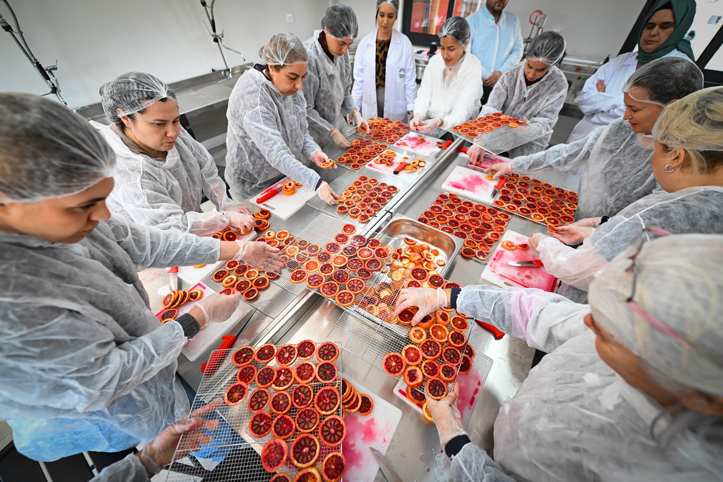 MERSİN’DE KAN PORTAKALI KADINLARIN ELİNDE DEĞER KAZANIYOR