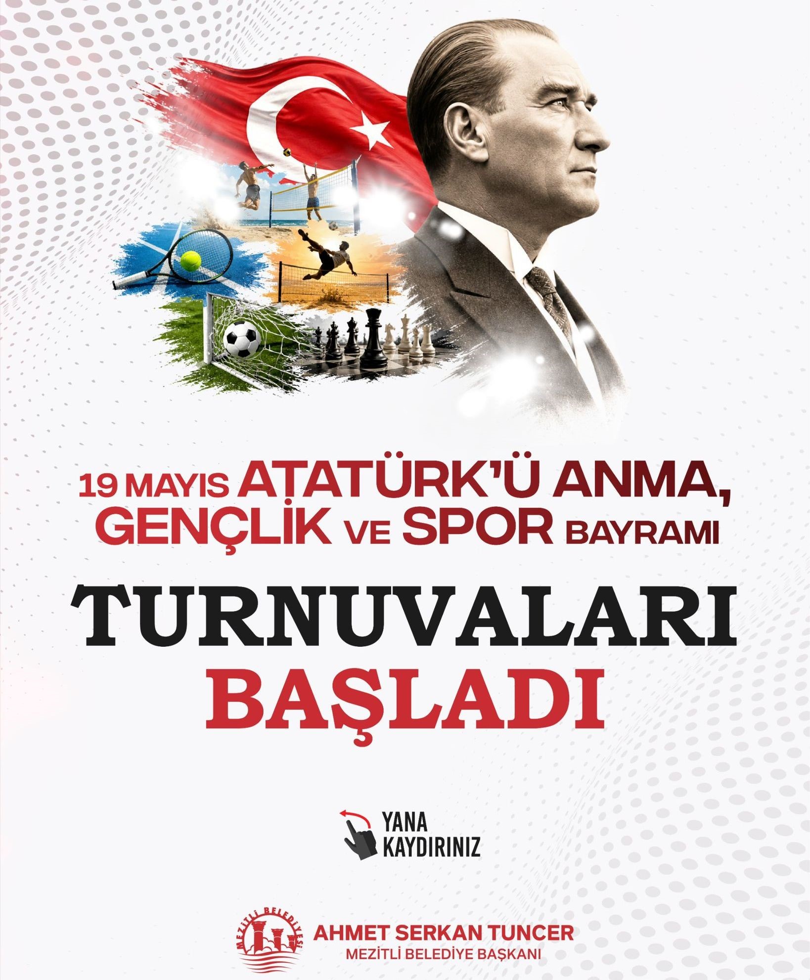 MEZİTLİ’DE 19 MAYIS COŞKUSU SPOR TURNUVALARIYLA KUTLANACAK