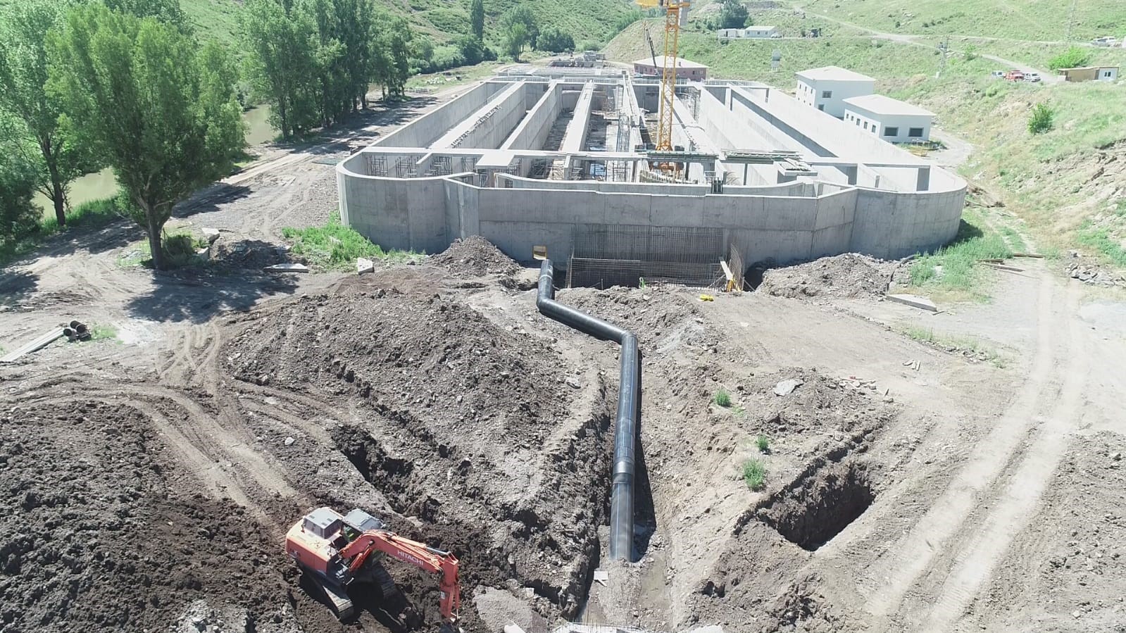 Kars’ta 523 Bin Dekar Tarım Arazisine Can Suyu Olacak: Atıksu Arıtma Tesisinde Çalışmalar Yüzde 53’e Ulaştı